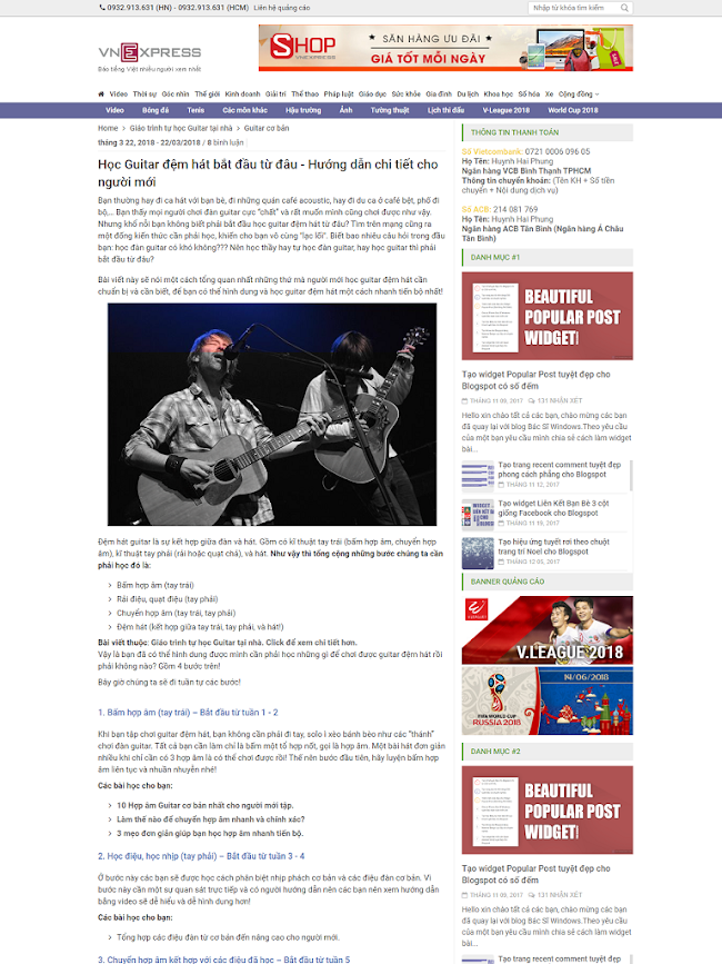 Theme blogspot VnExpress magazine 3.0 chuẩn seo